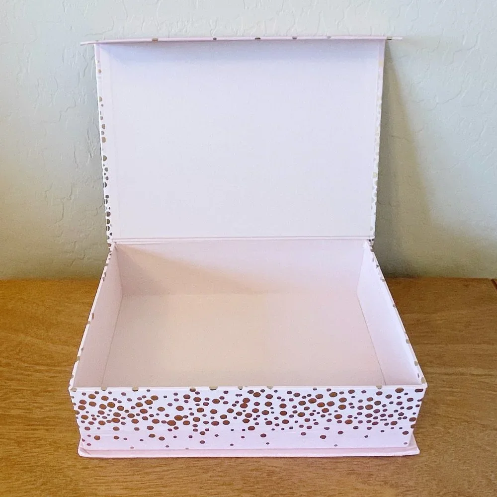 Decorative Storage Box With God All Things Are Possible Matthew 19 26 Pink Gold